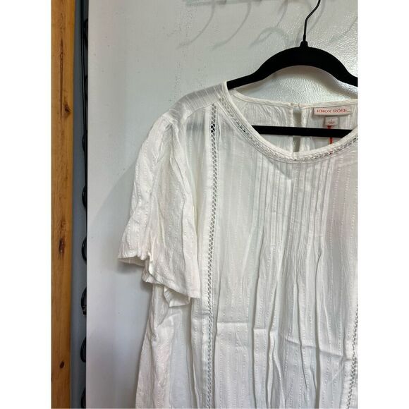 Knox Rose White Blouse Woman’s Size Large NEW - Picture 4 of 9